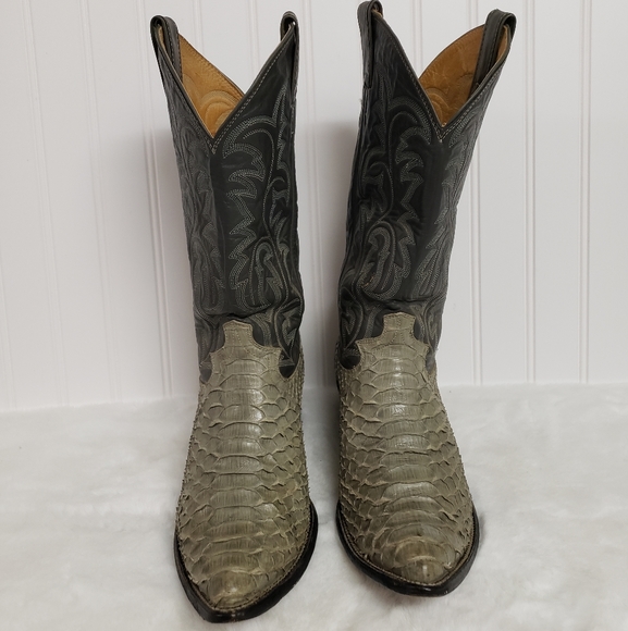 Justin mens snakeskin boots 8 - Picture 2 of 9